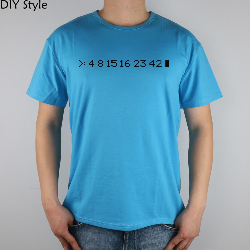 LOST 4815162342 abc T-shirt Men T shirt